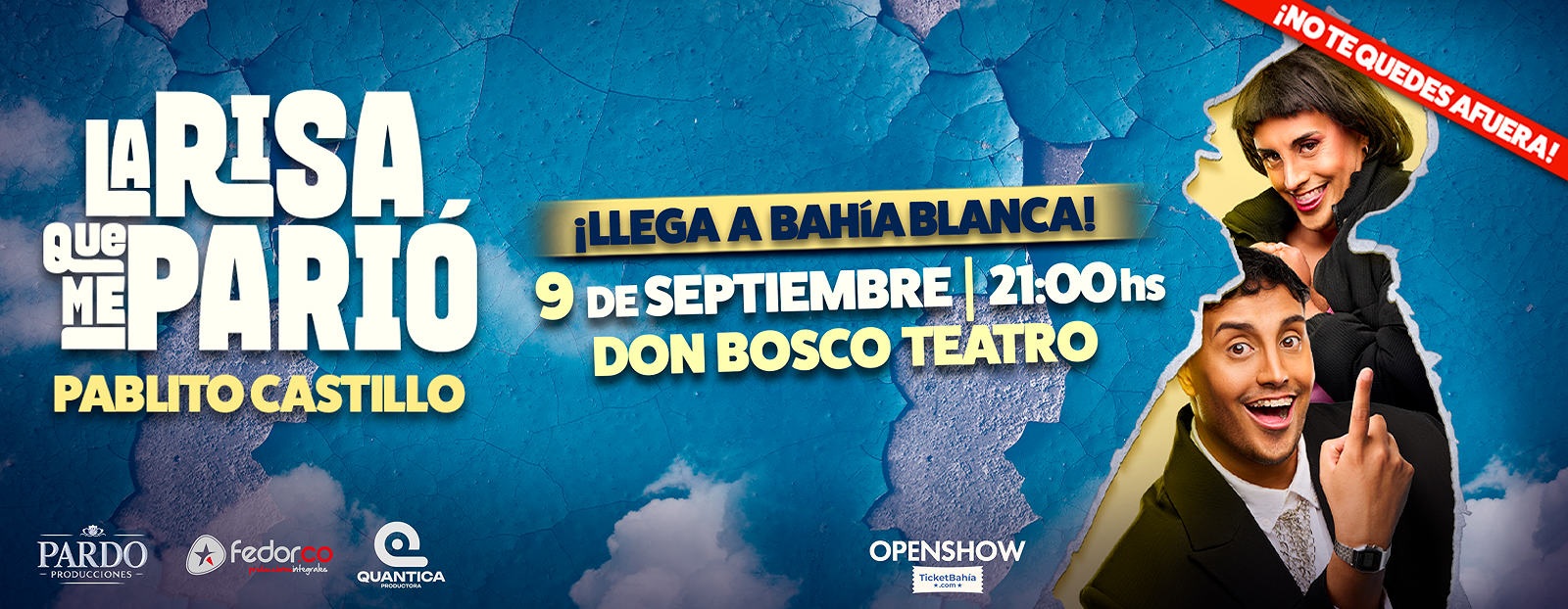 Pablito Castillo llega a Bahía Blanca con su espectáculo “La Risa que me Parió”