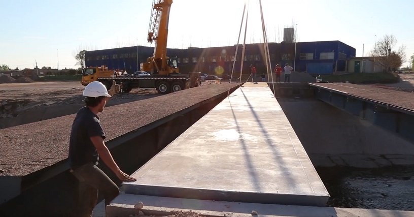 Avanza el puente de calle Líbano, obra para la conectividad sobre el Canal Maldonado
