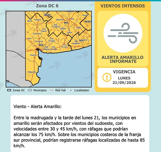 Anuncian tormentas para el domingo y fuertes vientos para el lunes