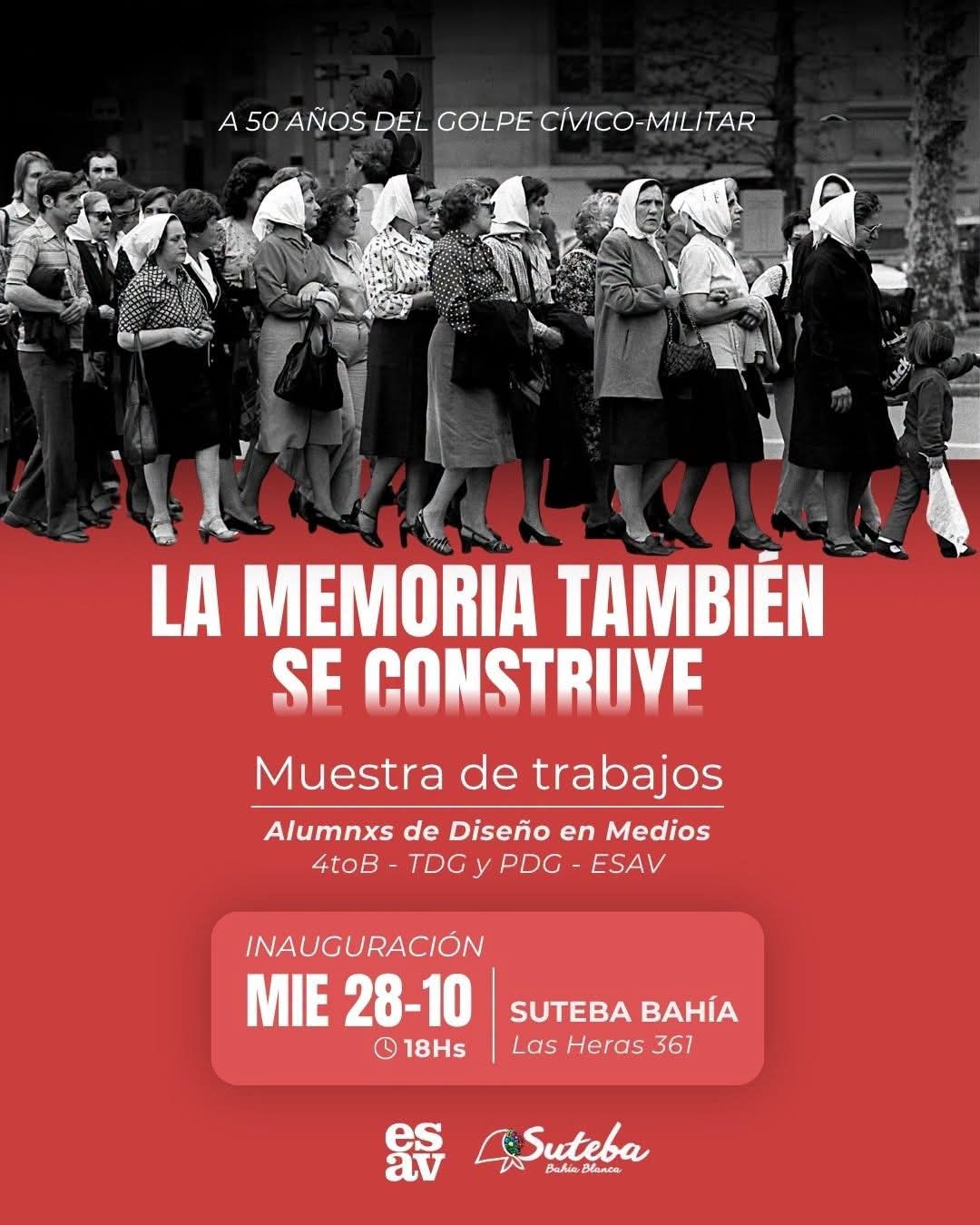 “La memoria también se construye”: estudiantes de Artes Visuales presentan una muestra a 50 años del golpe