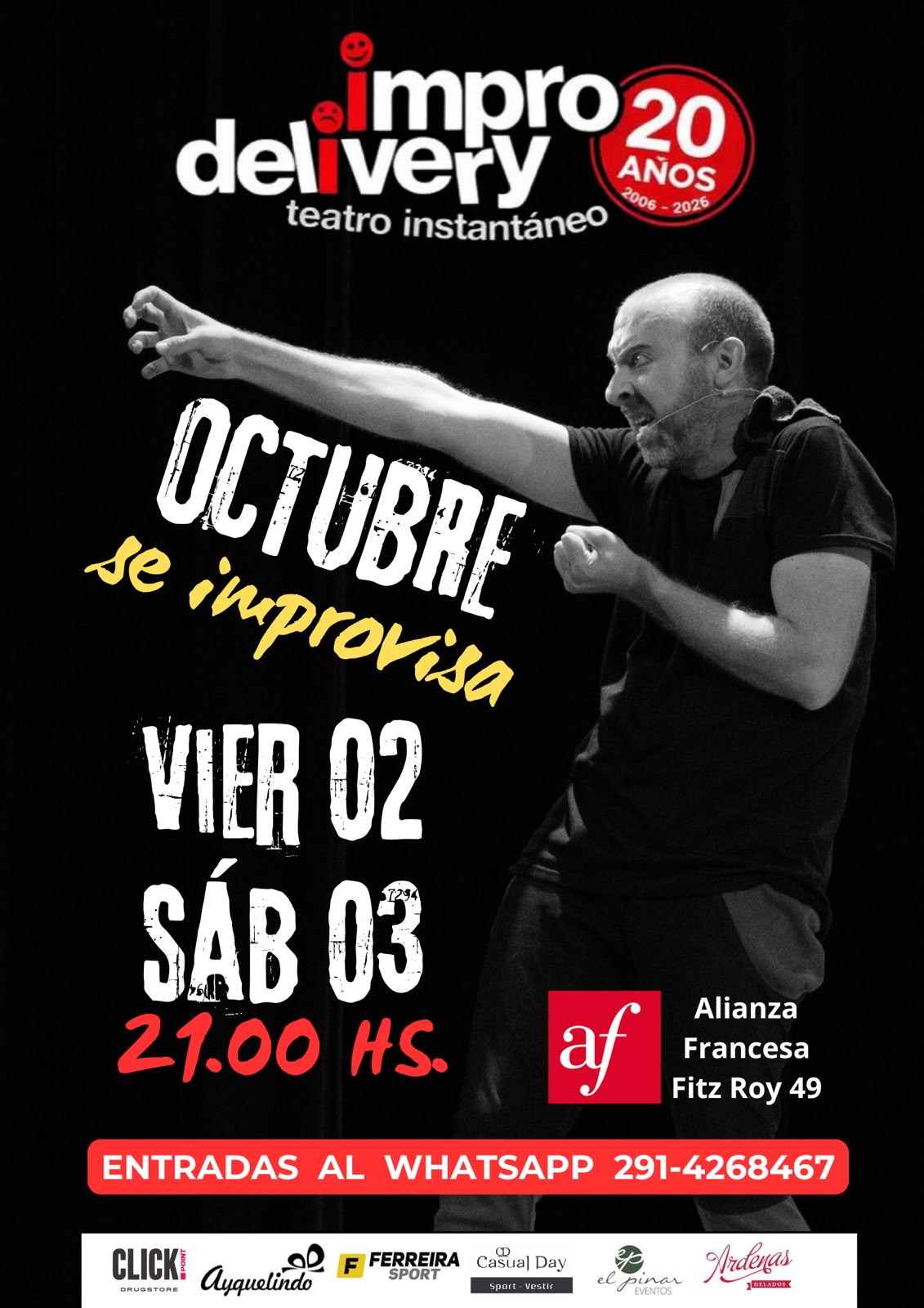 Impro Delivery continúa los festejos por sus 20 años con dos funciones