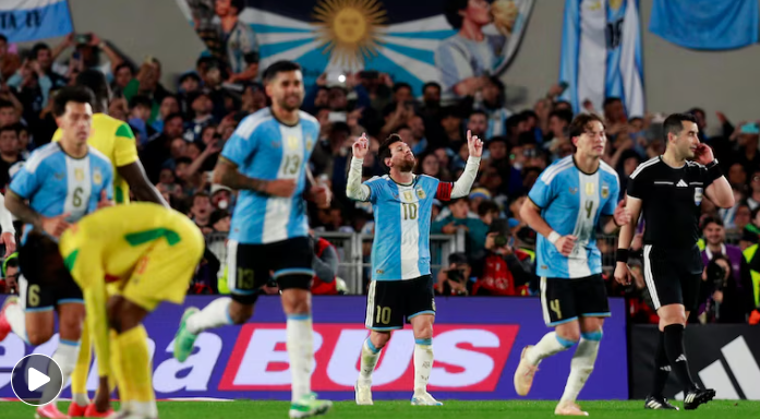 Con un gol a Benín, Messi le dijo adiós a la selección argentina