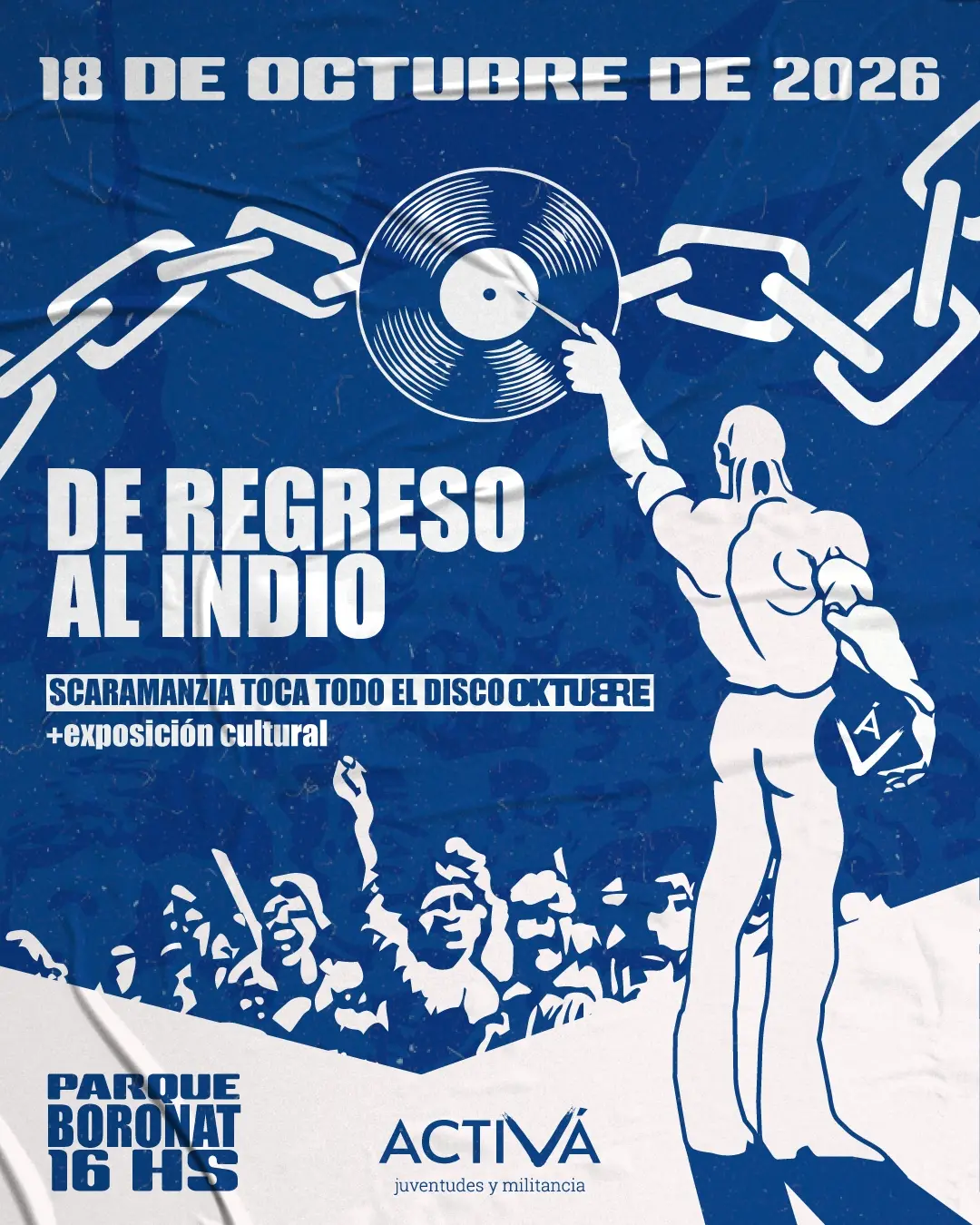 El Parque Boronat será sede del encuentro cultural y musical “De Regreso al Indio”