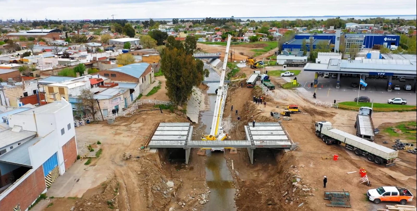 Avanza la construcción del nuevo puente de calle Don Bosco