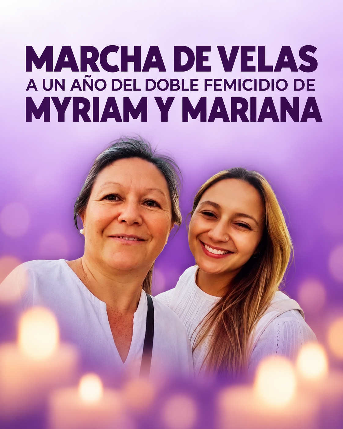 A un año del doble femicidio de Myriam y Mariana, convocan a una marcha de velas