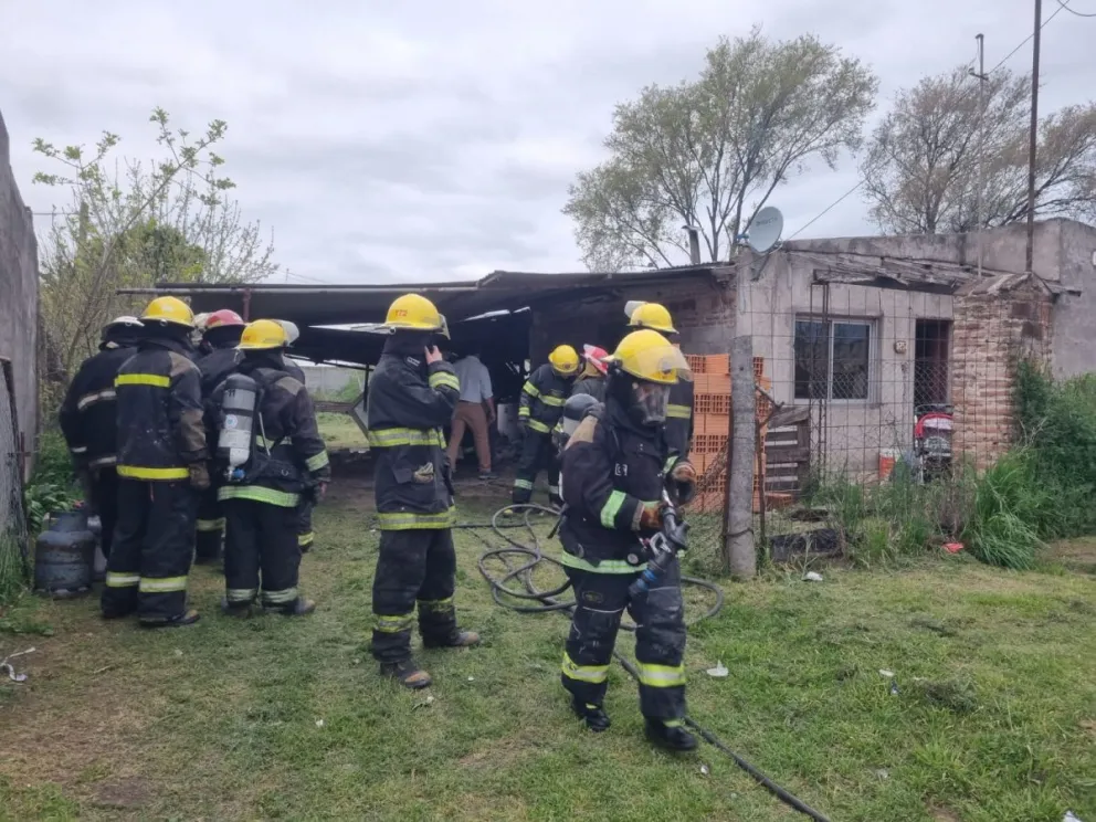 Pringles: mujer en terapia intensiva por el incendio en su casa